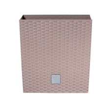 Prosperplast virágcserép belső cseréppel Rato Low 17 cm Mocca kerti dekoráció
