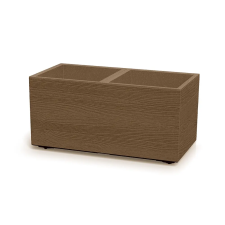 PROSPERPLAST Virágtartó Prosperplast MADERA CASE eco fa 77 cm natur kerti tárolás