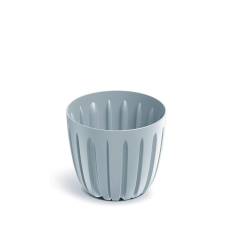 PROSPERPLAST Wario Bordázott Műanyag Virágcserép Világosszürke 13,8 cm, 10db-os csomag kerti tárolás