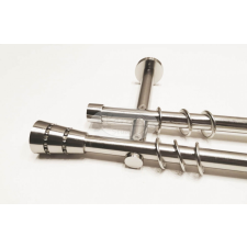  Provins strasszköves 2 rudas fém karnis szett - 19 mm (csöndesgyűrűs) - 320 cm karnis, függönyrúd