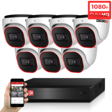 ProVision AHD-23B Dome 7 biztonsági kamerás kamerarendszer Full HD 2MP megfigyelő kamera