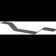 Proxa fali polc PL029-G, 112 × 12 × 15 cm, szürke (PL029-G) bútor