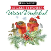 Publications International ltd Brain Games - Sticker by Number: Winter Wonderland – New Seasons,Brain Games