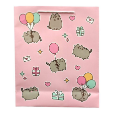 Puckator SRL Puckator ajándéktasak (40x35x12cm, XL) rózsaszín, Pusheen lufikkal (5) ajándéktasak