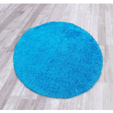  Puffy egyszínű kerek szőnyeg 120cm - kék lakástextília