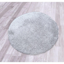 Puffy egyszínű kerek szőnyeg 120cm - szürke lakástextília