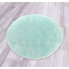  Puffy egyszínű kerek szőnyeg 120cm - világoskék