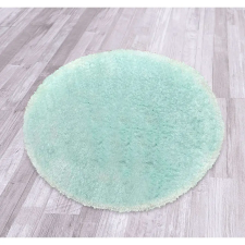  Puffy egyszínű kerek szőnyeg 120cm - világoskék lakástextília