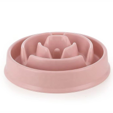 Pufo Tál lassan táplálkozó kutyáknak Pufo Slow Feeder, 20 cm, rózsaszín kutyatál