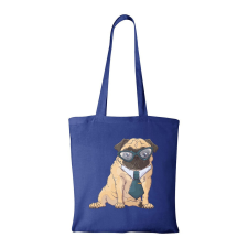 Pug Dog - Bevásárló táska Kék egyedi ajándék