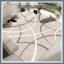  Puha bársony szőnyeg, görbe vonalak minta 180x250cm BR552959-5 lakástextília