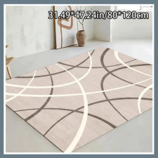 Puha bársony szőnyeg, görbe vonalak minta 80x120cm BR552959-1 lakástextília