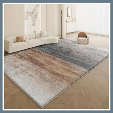 Puha gyapjú szőnyeg - Fekete & Barna 160x230cm DK907930-4 lakástextília
