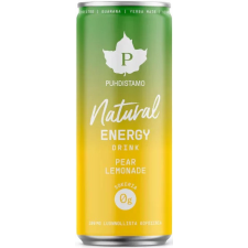Puhdistamo Natural energy 330ml körte- limonádé ízű természetes energiaital reform élelmiszer