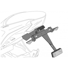PUIG Adjustable license support PUIG 20715N fekete egyéb motorkerékpár alkatrész