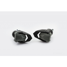 PUIG Frame sliders PUIG R19 21399N black with grey rubber bukócső, bukógomba