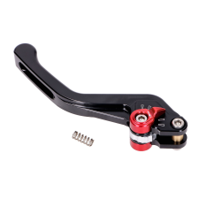 PUIG Kuplungkar / Fékkar Puig 3.0 hátul állítható, rövid - fekete piros egyéb motorkerékpár alkatrész