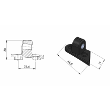 PUIG Mirror adaptor PUIG 3543N bal fekete egyéb motorkerékpár alkatrész