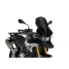 PUIG Windscreen PUIG RACING WITH SUPPORT + PROTECTION 3179F dark smoke bukósisak