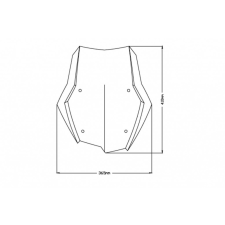 ﻿PUIG Windscreen PUIG TOURING 3769F dark smoke bukósisak