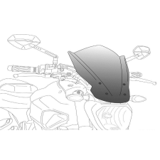 PUIG Windshield PUIG NEW. GEN TOURING 9438F dark smoke bukósisak