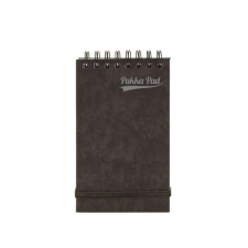 Pukka pad Jegyzetfüzet, 127x76 mm, vonalas, 60 lap, PUKKA PAD "Pressboard", fekete füzet