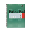 Pukka pad Spirálfüzet, A4+, kockás, 100 lap, PUKKA PAD, "Metallic Jotta"
