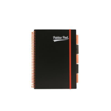 Pukka pad spirálfüzet, A4, vonalas, 100 lap, "Neon black project book" (PUPN7664V) (PUPN7664V) füzet