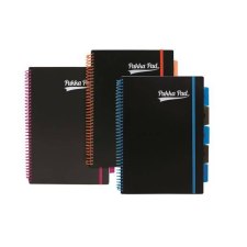 Pukka pad Spirálfüzet, A4, vonalas, 100 lap, PUKKA PAD, "Neon project book" (PUPN7664V) füzet