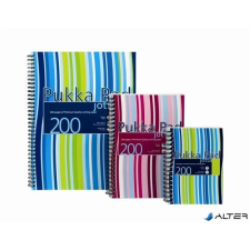 Pukka pad Spirálfüzet, A4, vonalas, 100 lap, PUKKA PAD "Stripe Jotta" füzet