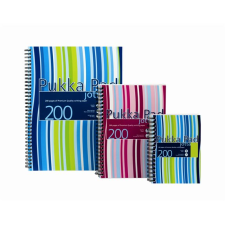 Pukka pad Stripe 100 lapos A6 vonalas spirálfüzet (A15552011/JP036-LINED) füzet
