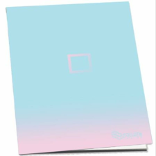 Pulse Füzet, tűzött, A5, kockás, 52 lap, PULSE Pastel Colours (PL222173) füzet