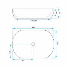  Pultos mosdó Rea LISA L.BLUE SHINY szaniter