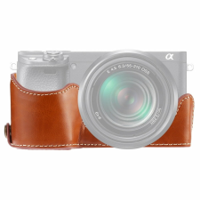PULUZ Sony A6400 PU Bőr Védőtok (Barna) objektív tok