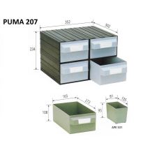  PUMA 207 fiókos tároló rendszer szerszám kiegészítő