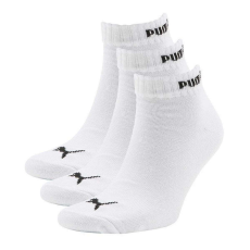 Puma 3 páros csomagolású quarter uniszex zokni, fehér-fekete