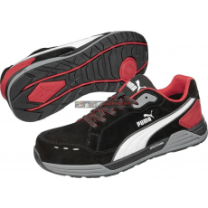 Puma 644630 PUMA Védőcipő (47) - AirTwist Blk Red Low S3 ESD HRO SRC