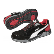 Puma Airtwist Red Low S3 ESD HRO SRC munkavédelmi cipő (fekete, piros, 47) munkavédelmi cipő