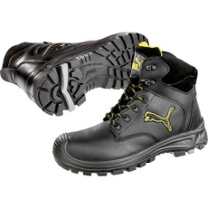 Puma Borneo Black Mid (630411-42) Biztonsági csizma S3 Cipőméret (EU): 42 Fekete, Sárga 1 db (630411-42)