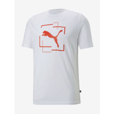 Puma Cat Graphic Tee unisex póló fehér