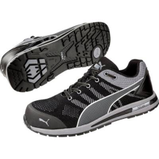 Puma Elevate Knit Black Low (643160-39) ESD Biztonsági cipő S1P Cipőméret (EU): 39 Fekete, Szürke 1 db (643160-39)