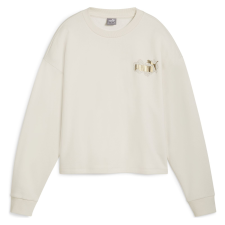 Puma Ess+ Class Act Crew Pulóver 68169387 Női Fehér XS női pulóver, kardigán