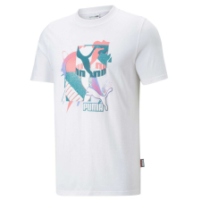Puma Fandom Graphic unisex póló fehér férfi póló
