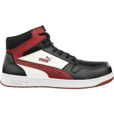 Puma Frontcourt BLK/WHT/RED Mid S3L ESD FO HRO SR munkavédelmi bakancs