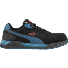 Puma Frontside BLK/Blue Low S1P ESD HRO SRC munkavédelmi cipő munkavédelmi cipő