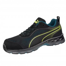 Puma Fuse Knite Black WNS LOW S1P ESD HRO SRC női munkavédelmi cipő (fekete/sárga, 39)