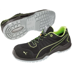Puma Fuse TC Green S1P ESD SRC Védőcipő (fekete/zöld, 49)