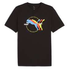 Puma Graphics Multiple Cat Logo Tee 68482601 Férfi Póló Fekete L férfi póló
