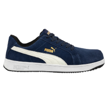 Puma Iconic Suede Low S1PL ESD FO HRO SR munkavédelmi cipő (tengerészkék, 43) munkavédelmi cipő
