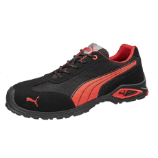 Puma Madrid S1PL FO SR munkavédelmi cipő (fekete/piros, 44)